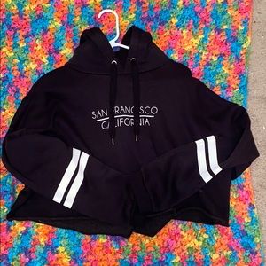 H and M Cropped hoodie Kids (XL) fits like a Med.